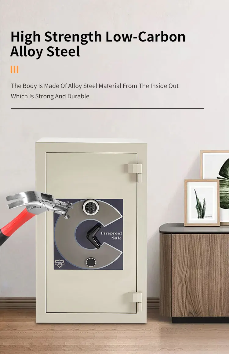 CEQSAFE Security Caja Fuerte Home Metal Fireproof Safe Box Heavy Duty Cash Money Coffre Fort Safe Fireproof Safes details