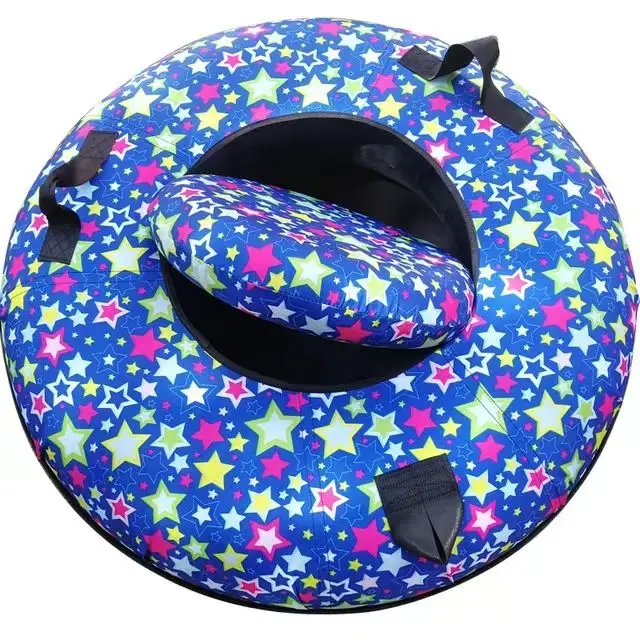 Inflatable Snow Tube Professional Oxford Cloth Hard Bottom Inner Tube for Snow Sledding