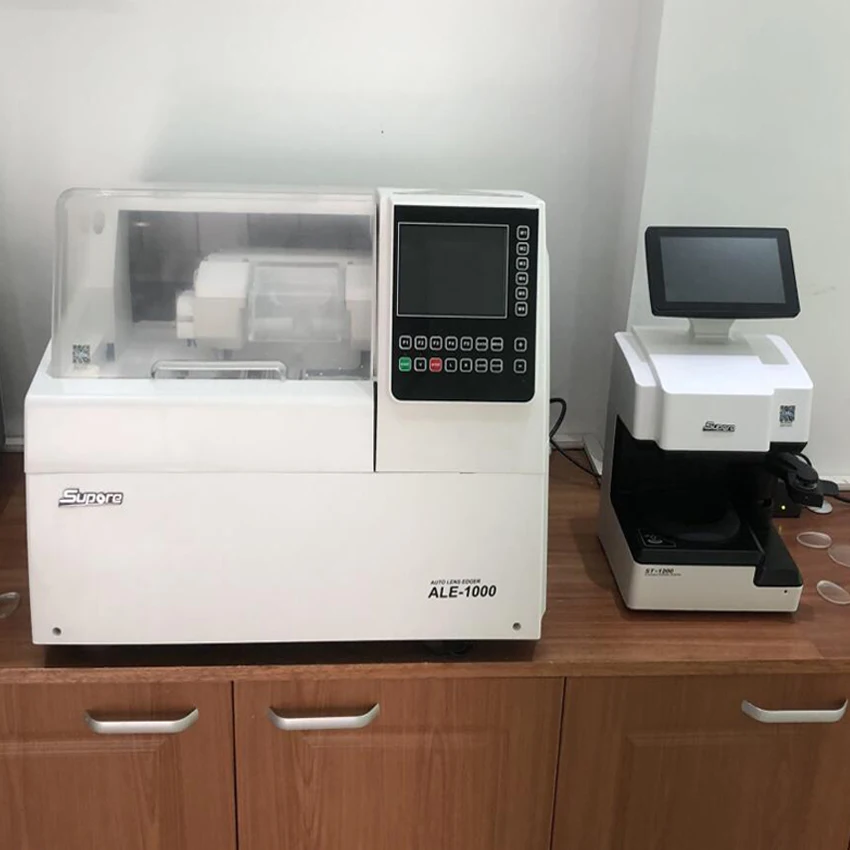 2025 Optical Lens Edging Machine Auto 2D Patternless Auto Lens Edger ALE-1000+ST-1200