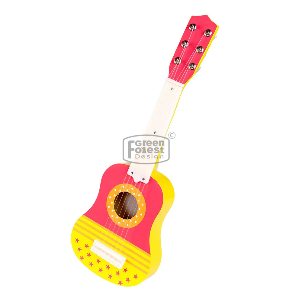 
Новый дизайн, музыкальная деревянная игрушечная гитара 21 дюйм для детей 