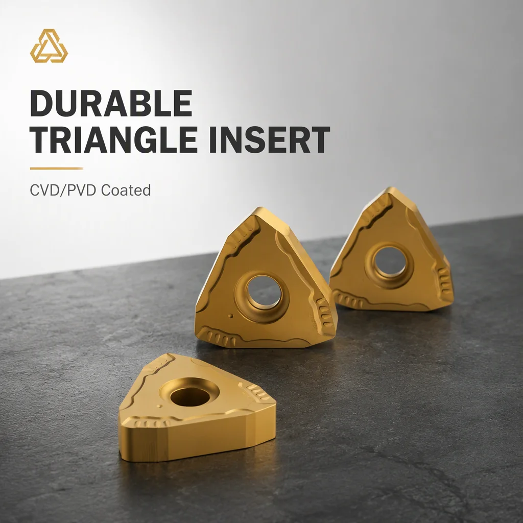 Durable Tungsten Carbide Triangle Bar Peeling Insert TNMX2208L-WPM 15mm Blade 0.5mm Thickness CVD/PVD Coated HRC83 OEM Available