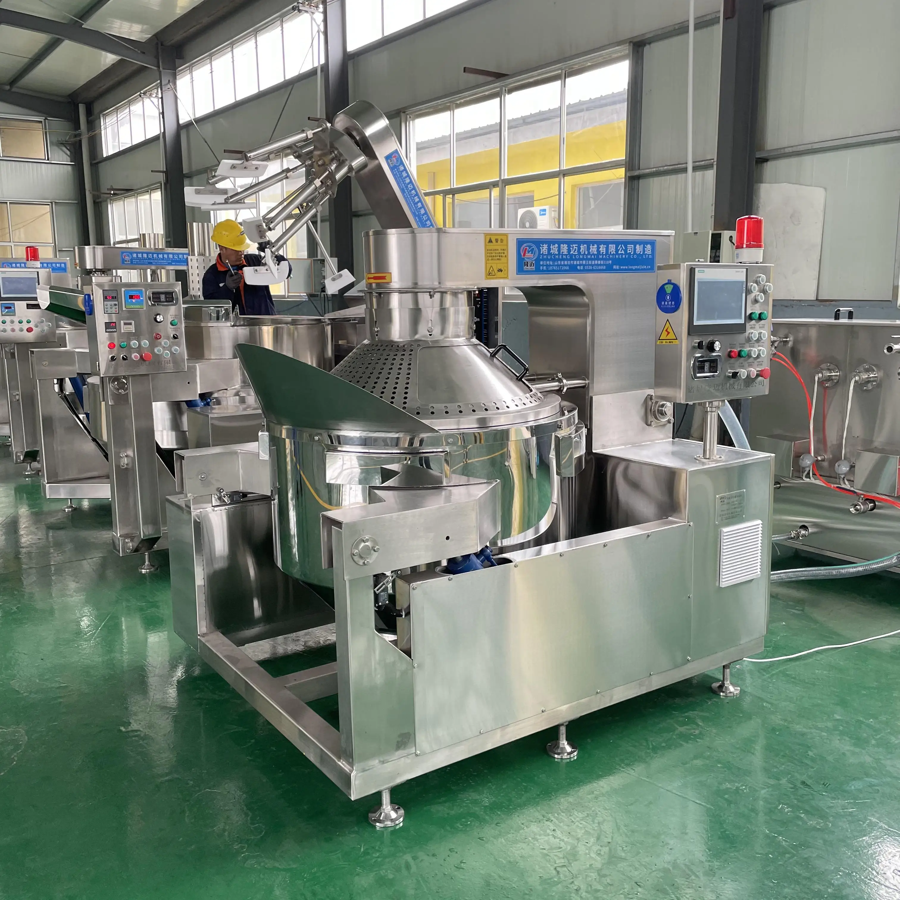 Commercial Popcorn Making Machine Full Automatic Pop Corn Maker Caramel Oil Popcorn Machine