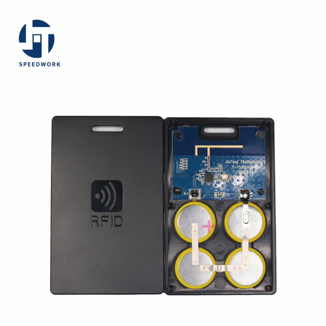 Jtt2450a Long Distance Black White Card Active Rfid Tag For 2.4g Rfid