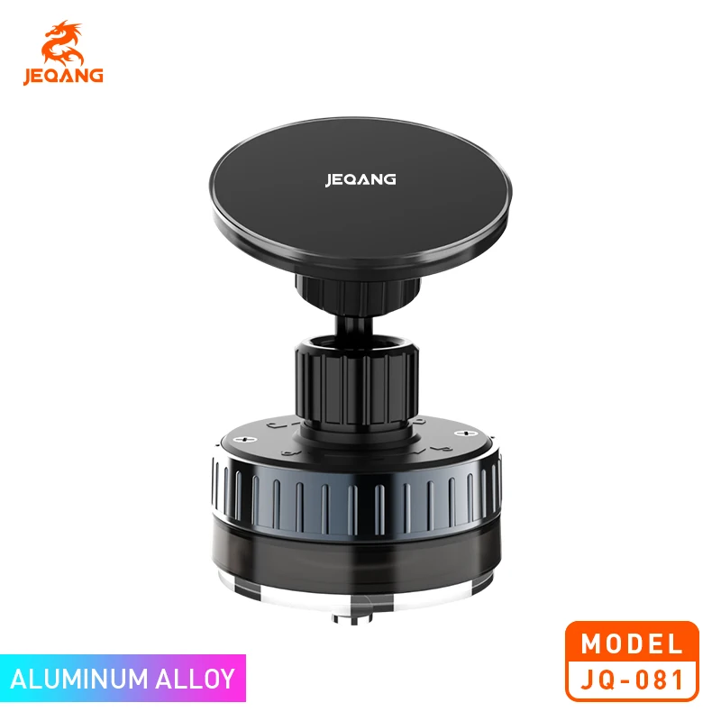 Jeqang-081 Premium Compact Dashboard Magnetic Car Phone Mount Secure Grip Holder Multi-Scenario Travel Stand Made Plastic