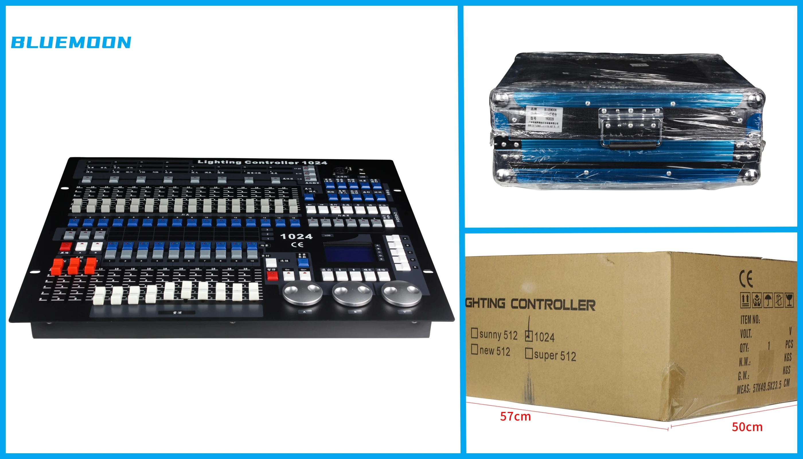 Bluemoon DMX Pearl 1O24 Stage DJ Lighting Console 1024 DMX Stage