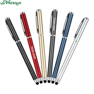 Wholesale Promotional Metal New Premium Gel Pens Custom Logo Cheap Novelty Touch Hzzque ZQ7297 Black Ink 0.5mm UV Printed