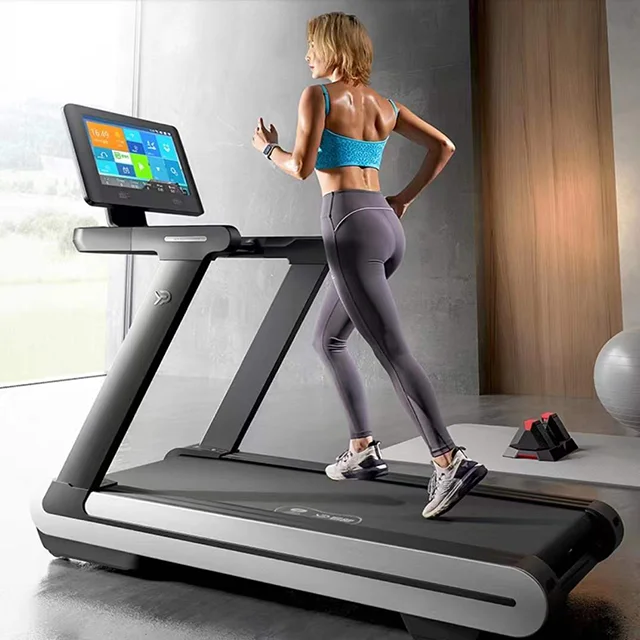 YPOO AC Motor with YPOOFIT APP New Sport Gym Equipment Luxury Electric Training 3.0HP Semi Commercial Treadmill Manufacturer
