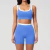 Blue Bra+Shorts Set