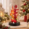 Estilo navideño de frutos rojos + fondo negro