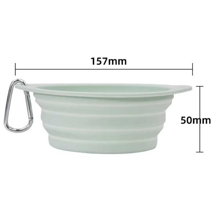 product new arrivals pet food feeding bowl dog cat water drinking bowl foldable pet dog silicon feeding bowl-5