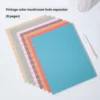 Fogli Divisori con Fori a Forma di Fungo in Colori Retrò (Confezione da 8)