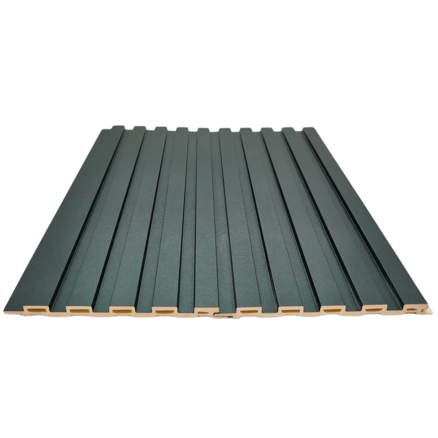 product modern green metal 305m wpc color panel scanalato pvc paneles de decoracion para pared interior wall ceiling for living room-4
