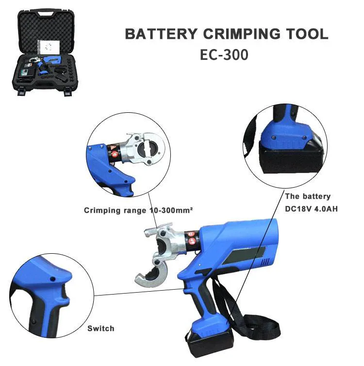 ODETOOLS EC-400 electric Automatic terminal hydraulic crimper tool cable crimping machine