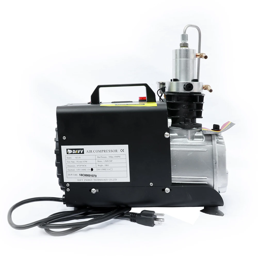 PCP Electrical Air Compressor for Airgun Paintball Refilling High Pressure 300Bar 4500psi 220V