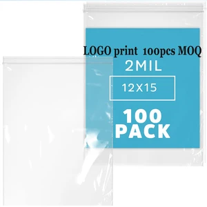 Hot Selling Custom Poly Plastic Zipper Bags for Clothing Packaging Resealable Logo Zip Lock Bags for Shoes Use