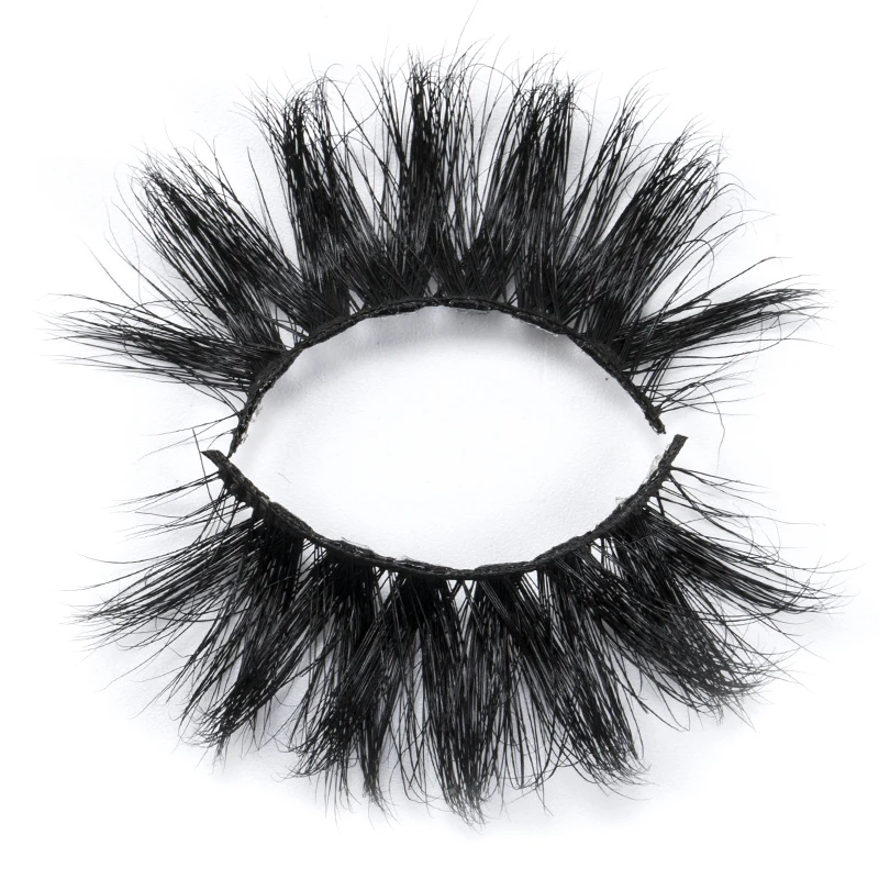 Wholesale Real Siberian 25mm 30mm Mink Strip Lashes Private Label Packaging 3D Mink Eyelashes