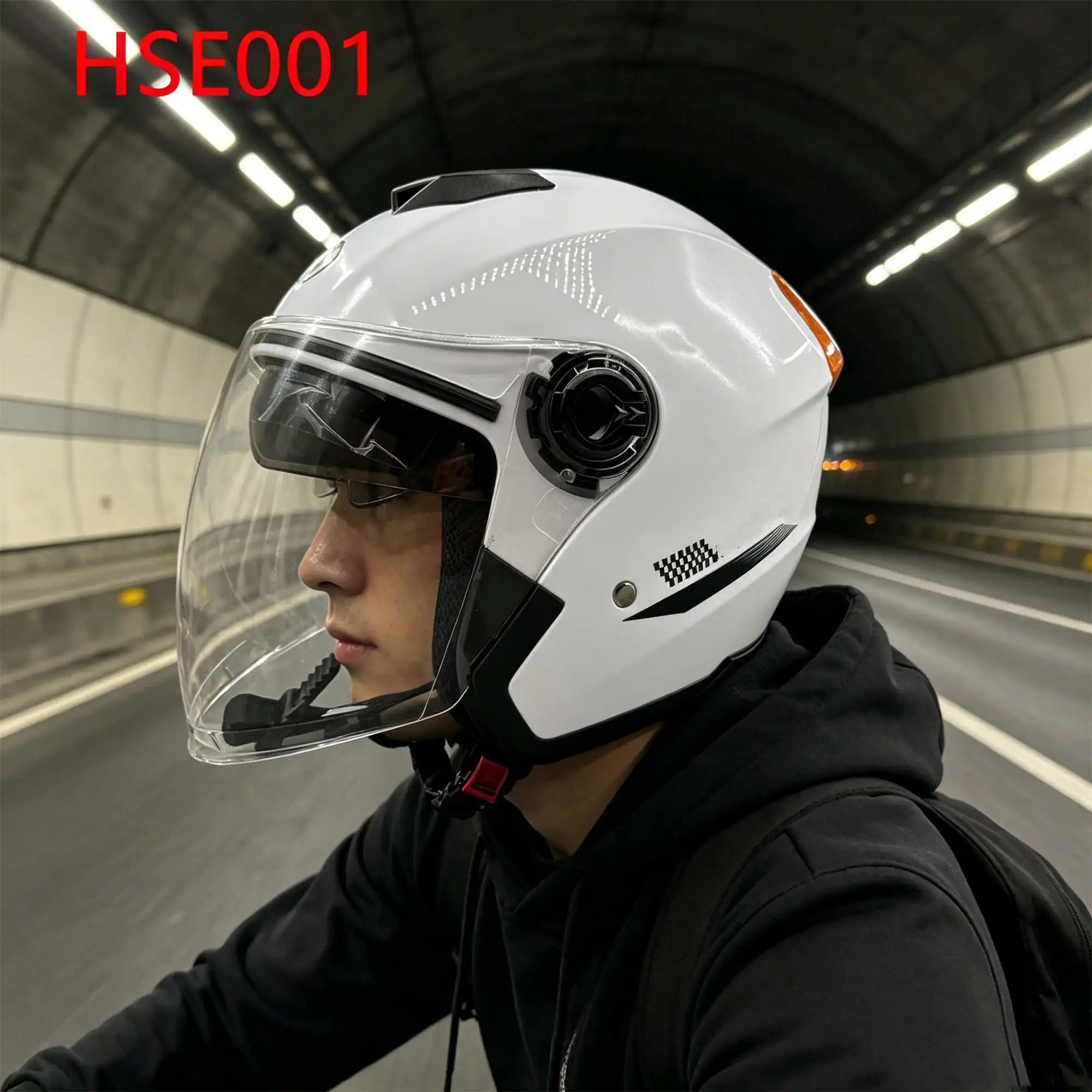 ZYF,Extreme Sports Windproof Full-Face White Motorcycle Helmet Long-distance Touring Men/women Rider Helmet for Sale HSE001
