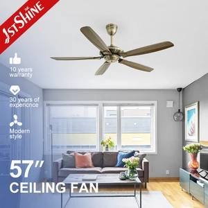 1stshine Ceiling Fan Asian Design Space Saving Plastic 5 Blades Classic Remote Ceiling Fan No Light