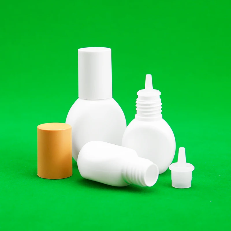 Customized Logo 6ml 10ml HDPE Plastic Eyelash Extension Glue Bottle Strong Viscosity PE Bottle with Screw Cap