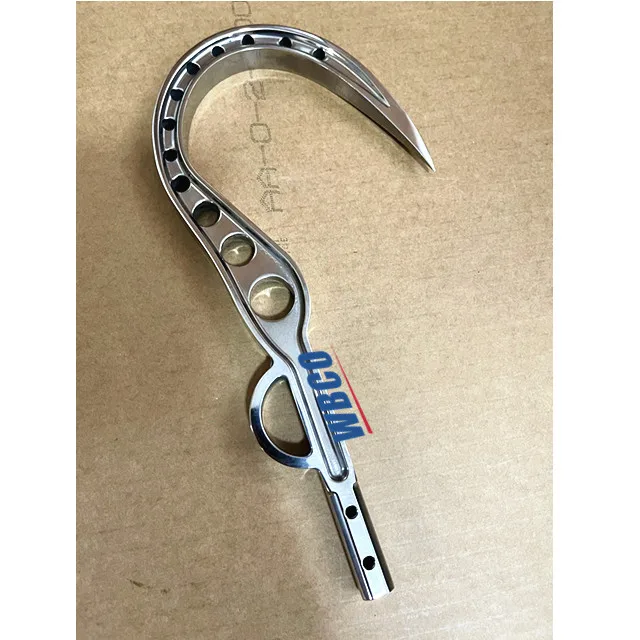 Titanium Gaff Hooks for Deep Sea Saltwater Fish Titanium Gaff Head with Handle Materials Is Carbon Fibre