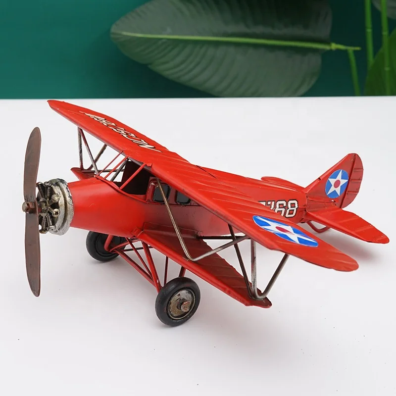 Déco Avions Rétro – Lot De Modèles Réduits En Fer, Argenté, Style Vintage