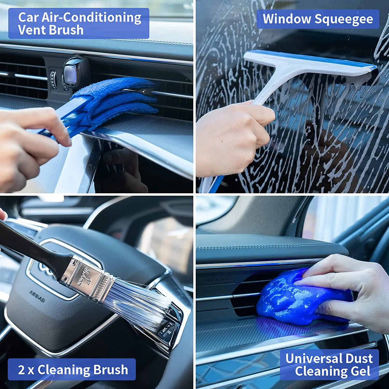 Multifunctional Car Washing Kits Vehicle Clean Products Microfiber