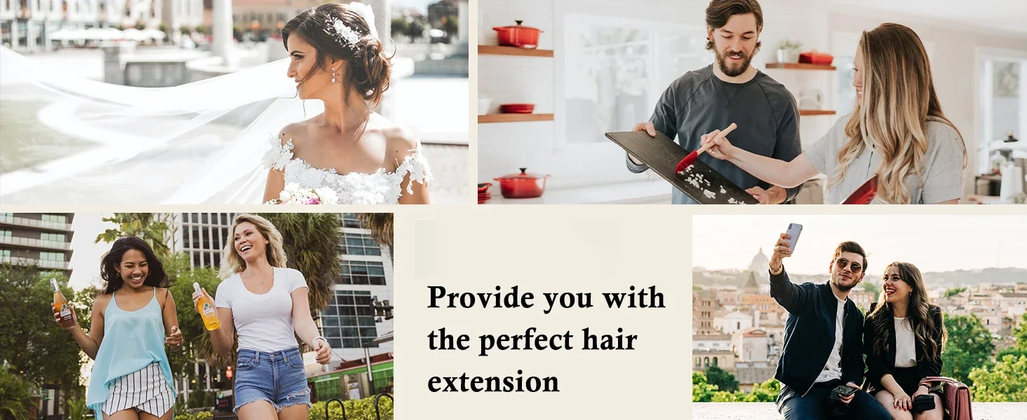 Haarverlängerung mit glattem Draht, Fischschnur, zum Anklipsen, Echthaar, Naturschwarz, 40,6–66 cm, 120 g, Damen_voghion.com