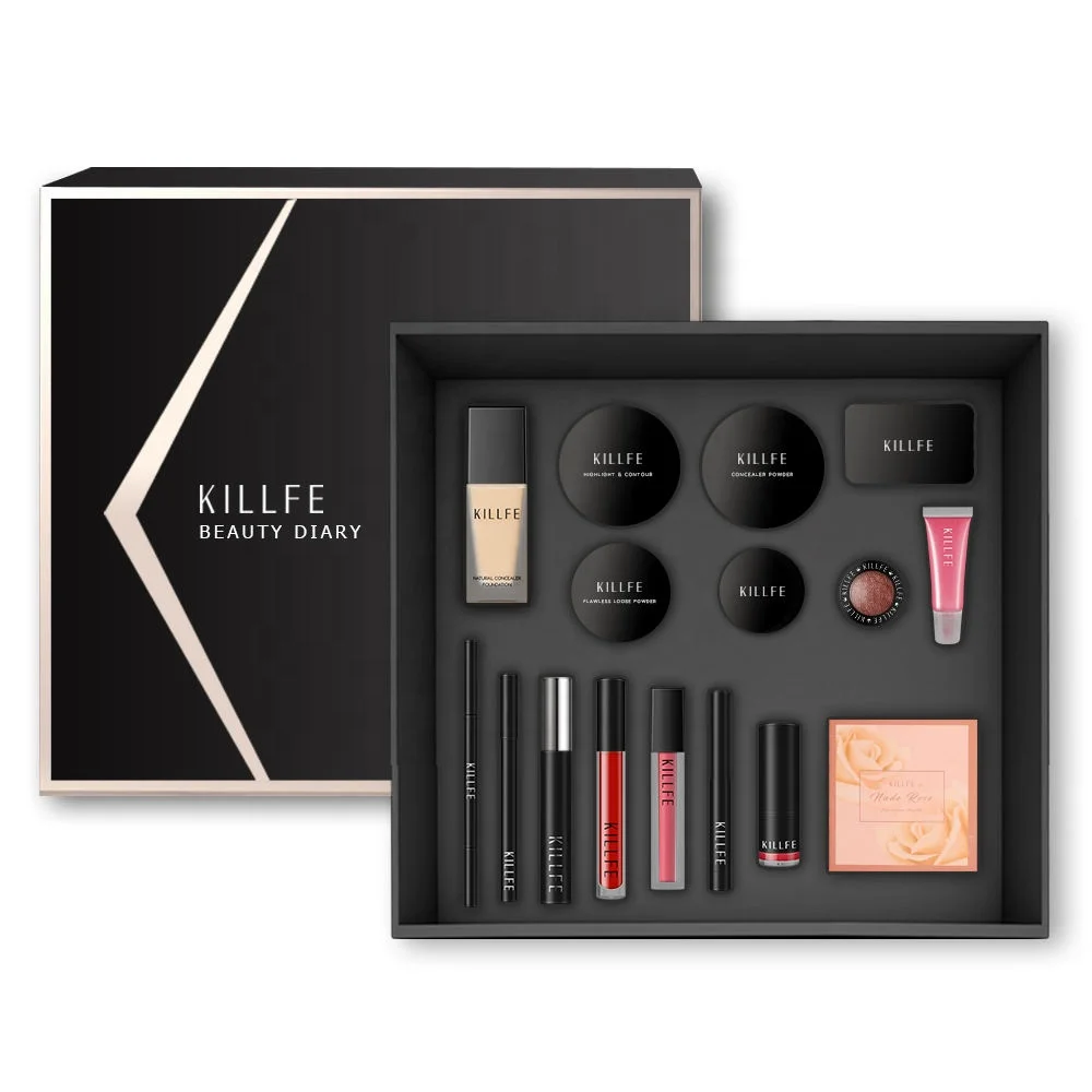 Full Makeup Sets Cosmetics Loose Powder Liquid Foundation All in One Maquiagem Makeup Gift Set