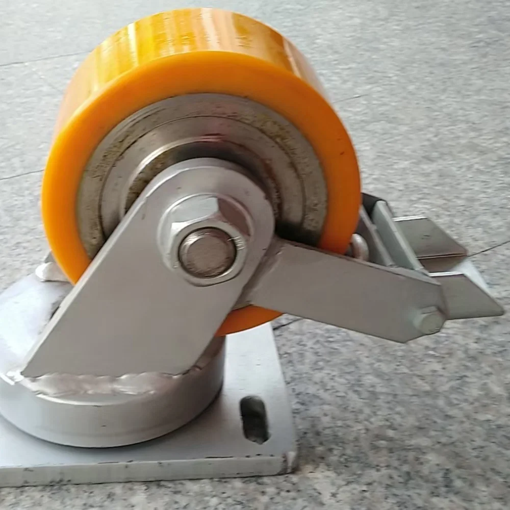 Factory Price 1 to 3 Ton Heavy Duty Pu Twin Wheel 10 Ton Industrial Caster Dual Wheel