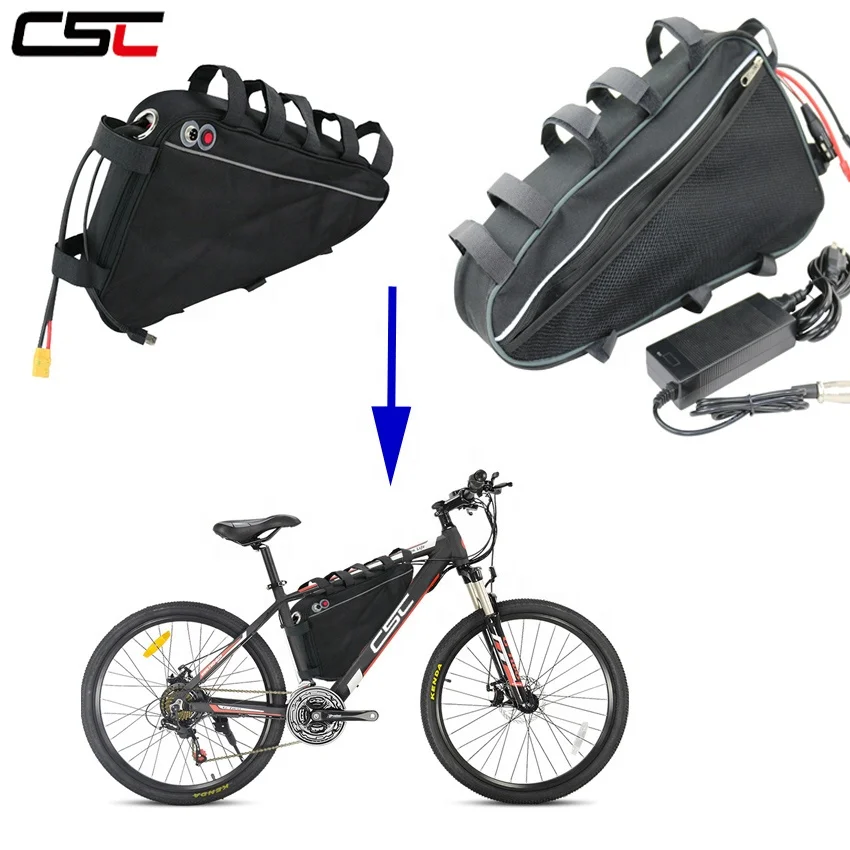 Mountain Bike Triangle Li-ion Battery Storage Bag Electric Bicycle Triangle Bag 