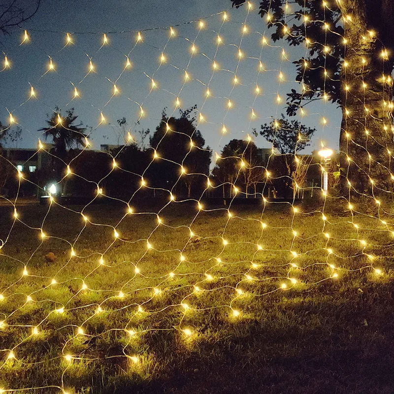 solar light net curtain