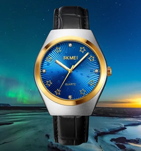 SKMEI 2058 Luxury Sport Fashion Quartz Stainless Steel Glass Pointer Watch New Business Classic Style Water Resistant 3BAR