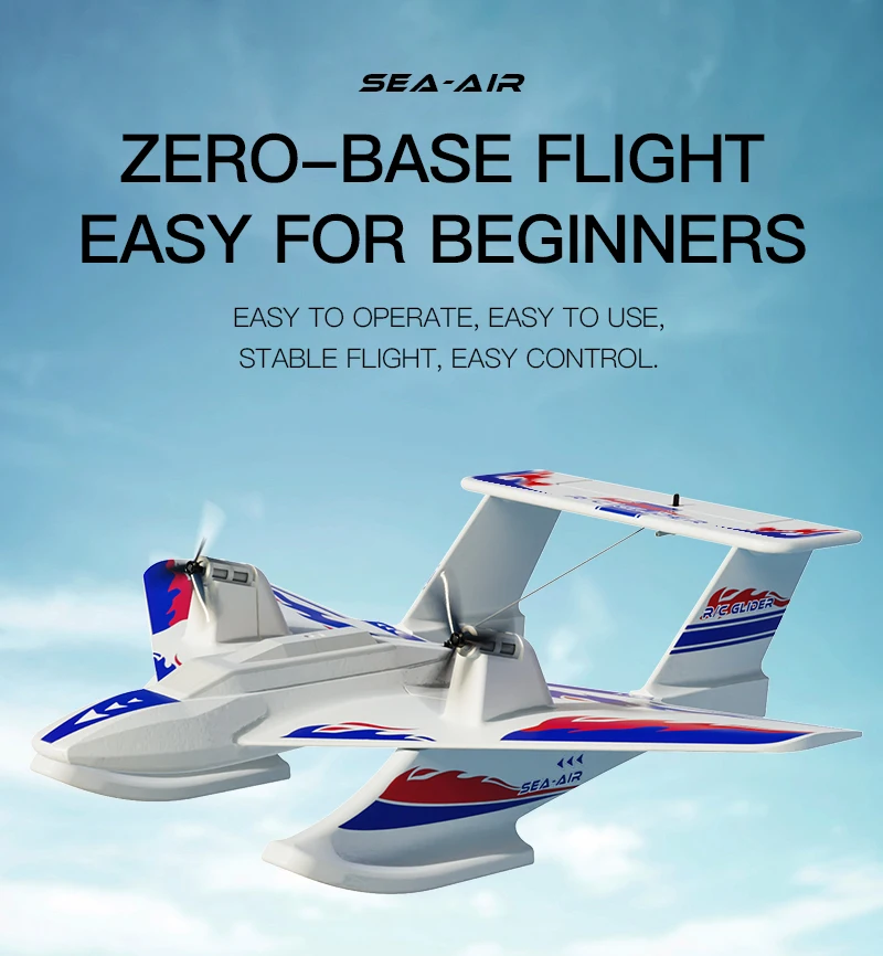 HOSHI KFPLAN KF701 2.4G Remote Control RC Airplane Amphibious Radio Control Glider Fixed Wing EPP Material Outdoor Toys for Kids