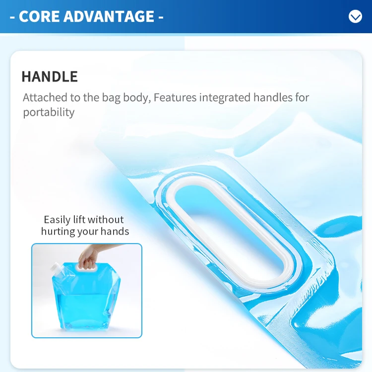 Custom Printed Logo 1 Gallon Disposable Waterproof Drink Pouch Water Beverage Plastic Bag Gravure Printing Surface Handling Beer