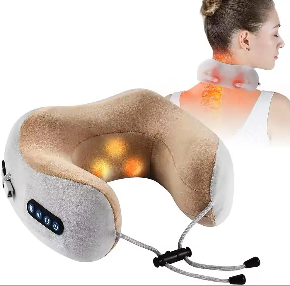 U-shaped Electric Neck Relief Massage Pillow - Comfort & Infrared