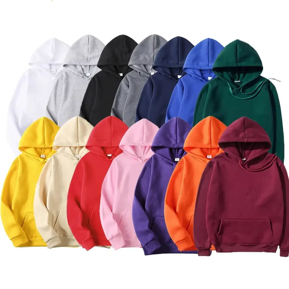 500 Gsm Heavyweight Mens Blank Plain No String Hoodies For Custom Logo ...