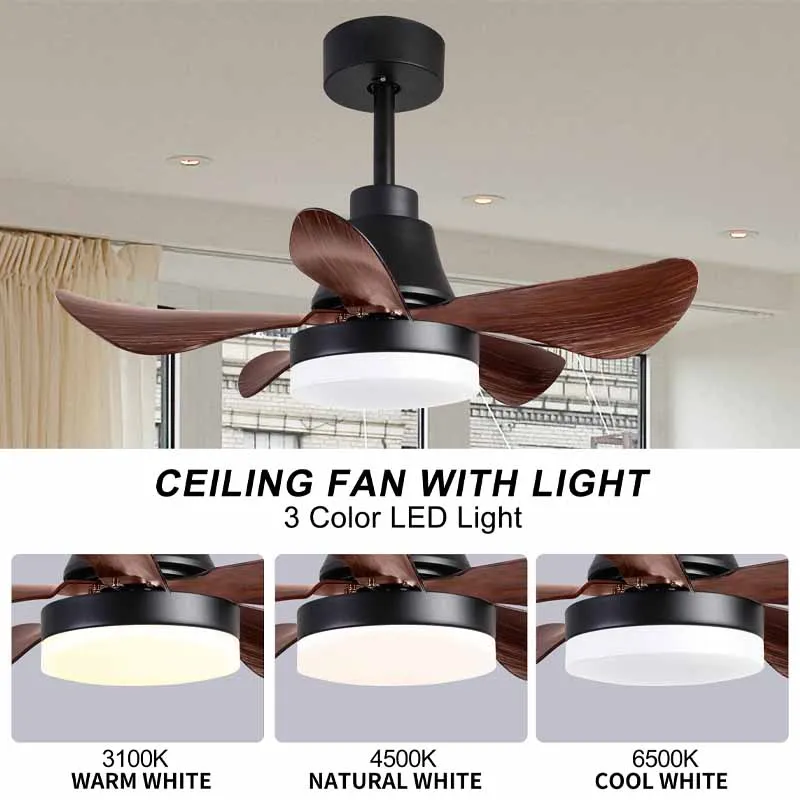 product factory direct ceiling fans with lights and remote dimmable 3cct reversible bldc motor abs blades for bedroom living room886-4