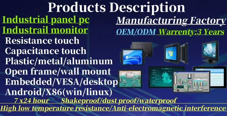 17 Inch X86 Waterproof Fanless Industrial AMD Generation 4 I5 True Flat Touch Screen All in One Panel Industrial Tablet Pc