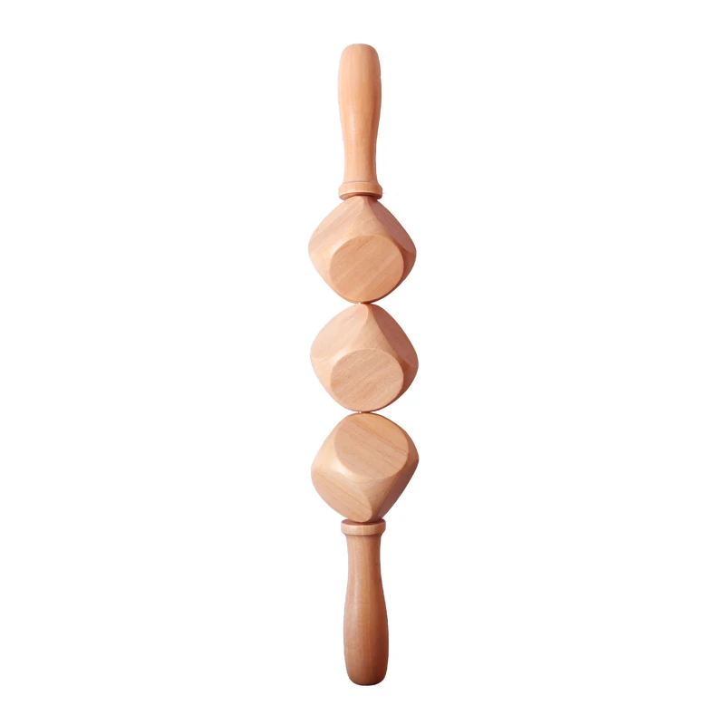 Maderotherapy Set Anti Cellulite Massage Set Wooden Roller Lymphatic Drainage Tool Beech Wood Massager
