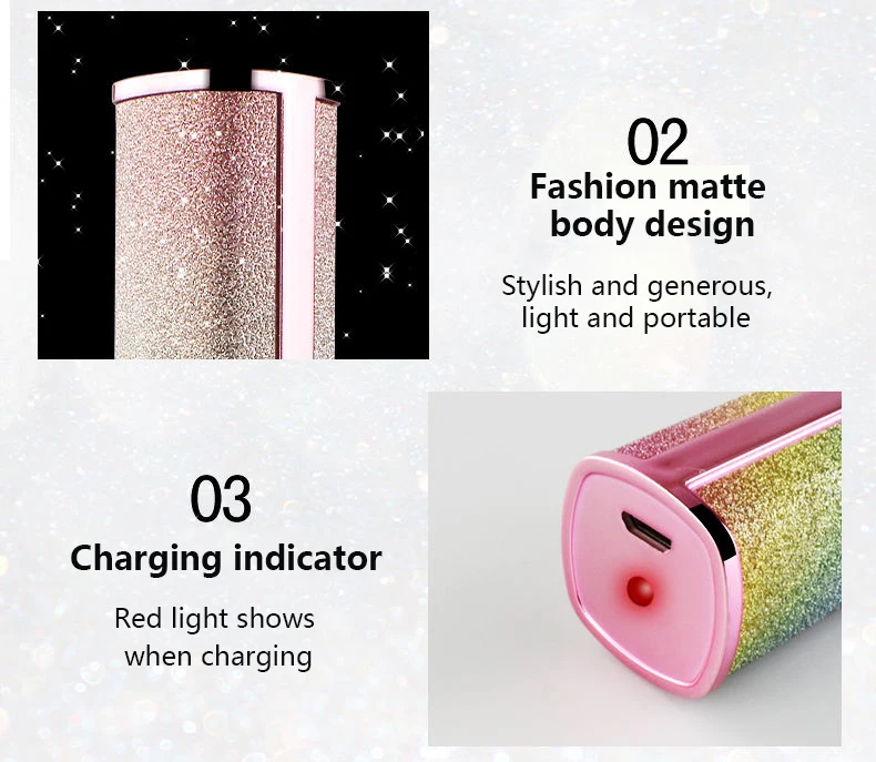 Instant 2 In 1 USB Rechargeable Face Epilator Hair Remover Electric Eyebrow Trimmer