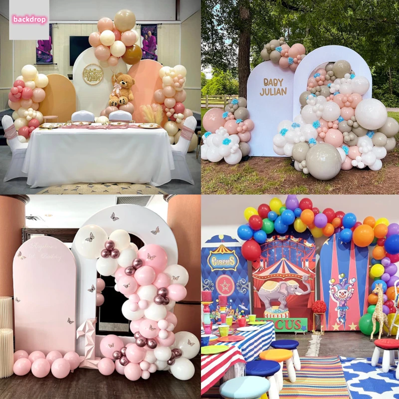 6Type Custom Wedding Backdrop Aluminum Backdrop Stand for Events Flower Balloon Arch Party Background Other Wedding Decorations