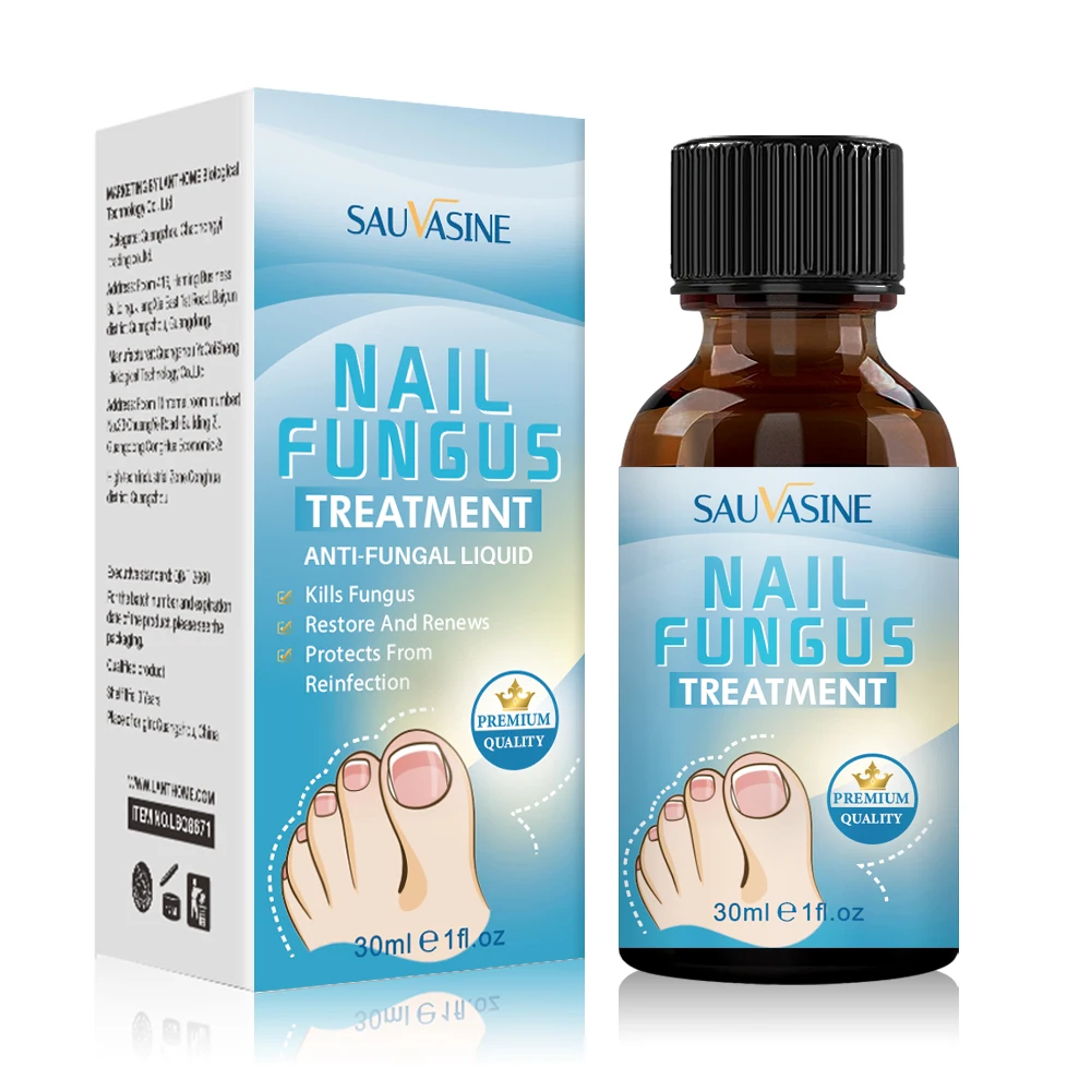 Sauvasine Natural Foot Hand Toe Nail Fungus Anti Treatment Liquid Serum