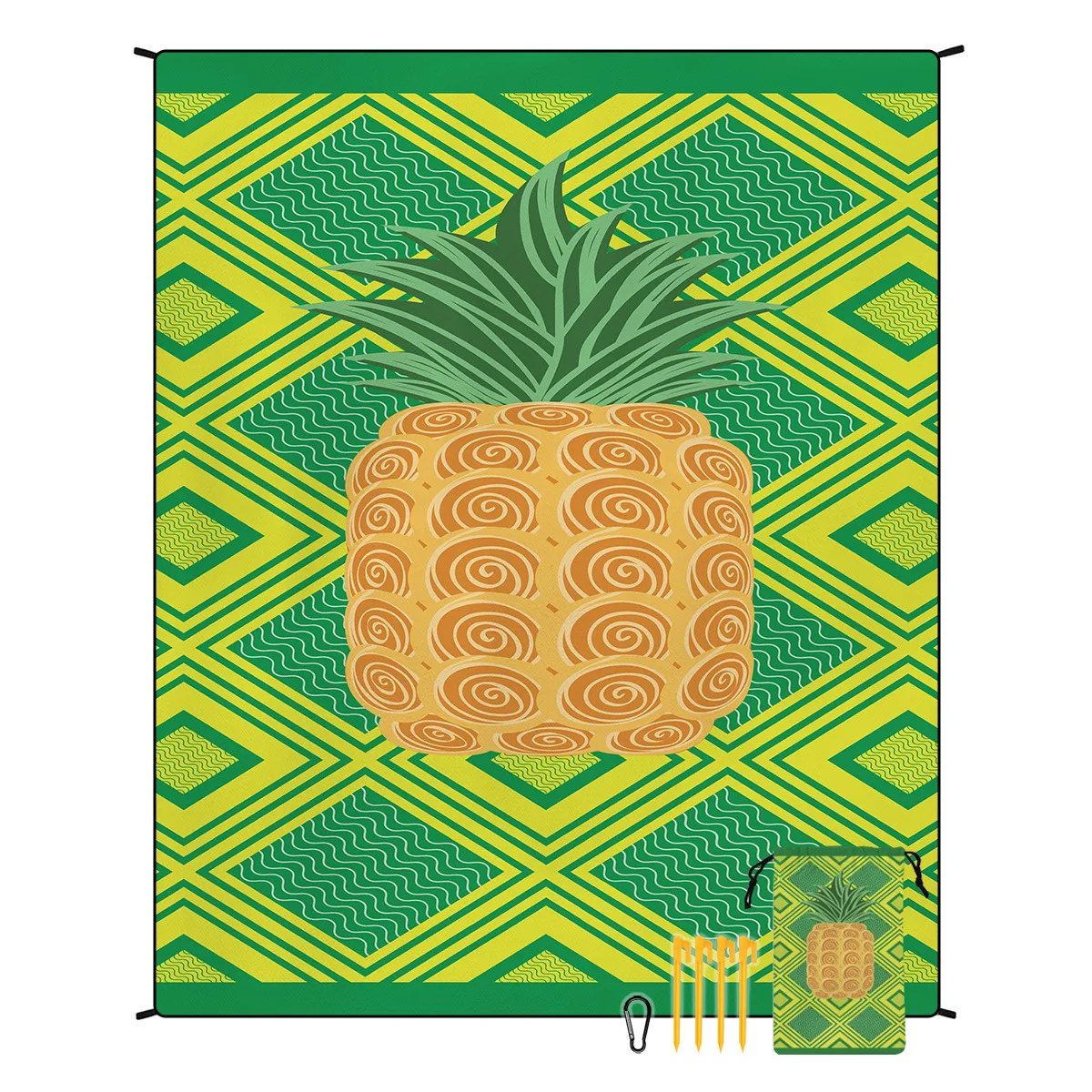 Large Big Sand Proof Waterproof Custom Logo Design Beach Mat Sand Free Beach Blanket With Storage Bag for Outdoor Picnic Camping
