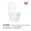 Toilettes en deux pièces 6 YJ-8380