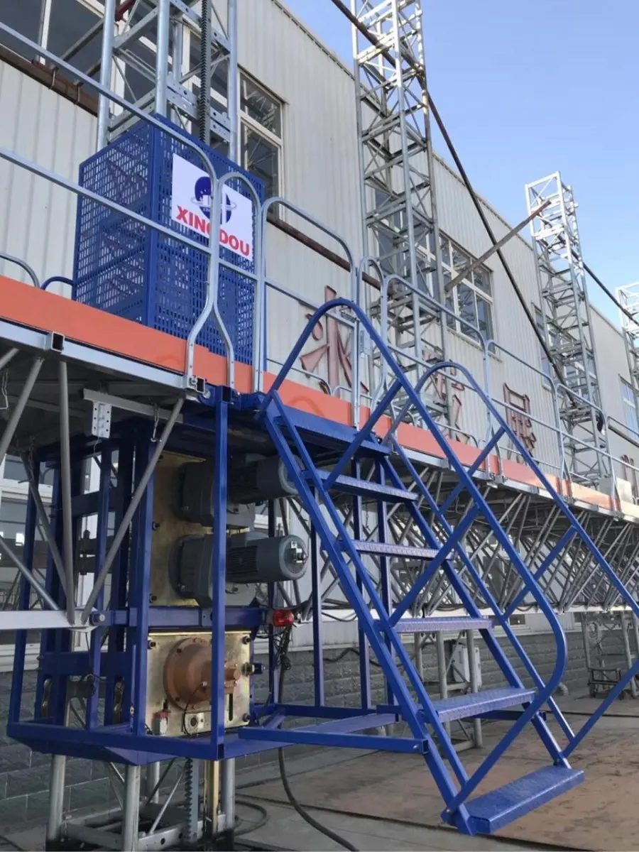 Building Facade External Mobile Scaffolding Double Mast Climbing Platform Single Mast Climber Working Platform