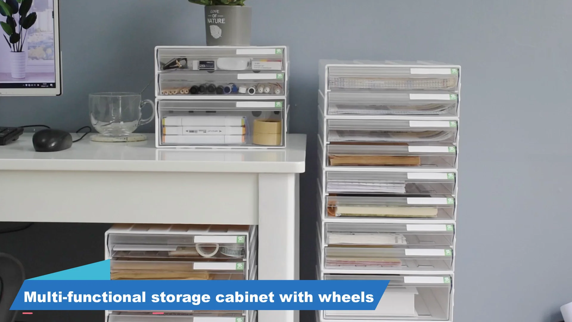 Combination Filing Book & File Organizer 6 Drawer Filing