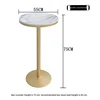 table ronde en marbre-diamètre 55 cm-hauteur 75 cm