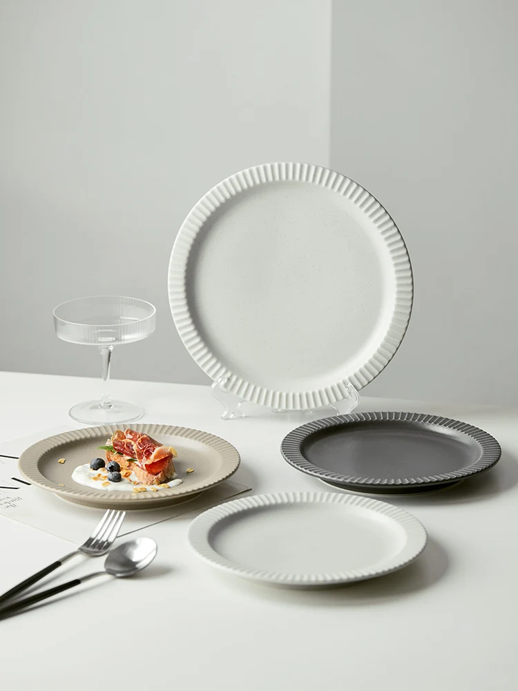 Jarwah Dinnerware Plates Round Bulk Ceramic Plate Porcelain Serving