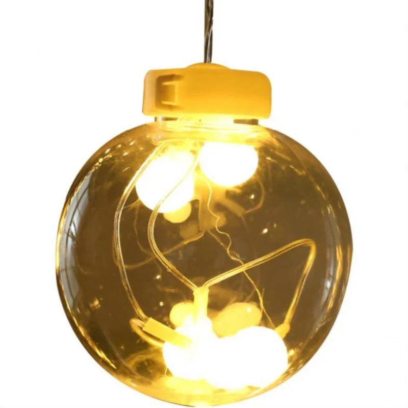 LED Wishing Ball Curtain String Lights IP44 Fairy Garland for Bedroom New Year Christmas Decorations Window Festival Decor