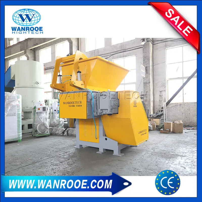 100-2000kg/ Waste PS Foam IBC Barrel Fluffy Material Single Shaft Shredder Machine
